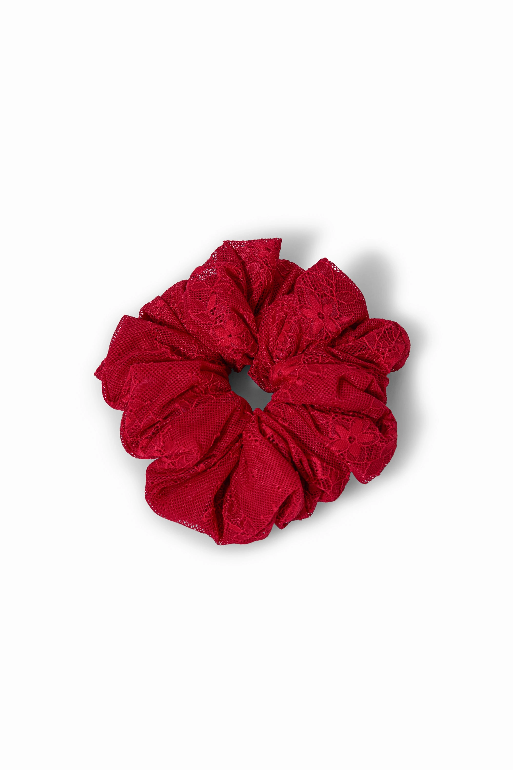 AFRM Oversized Lace Scrunchie - Poppy Red