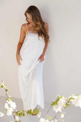 Alisha Maxi Dress - White