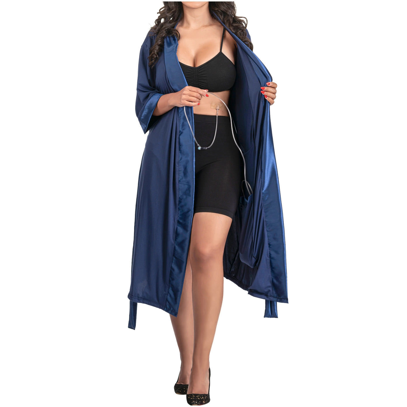 Be Shapy 401VINSM Women Surgical Recovery Robes Post Surgery Mastectomy Pajamas