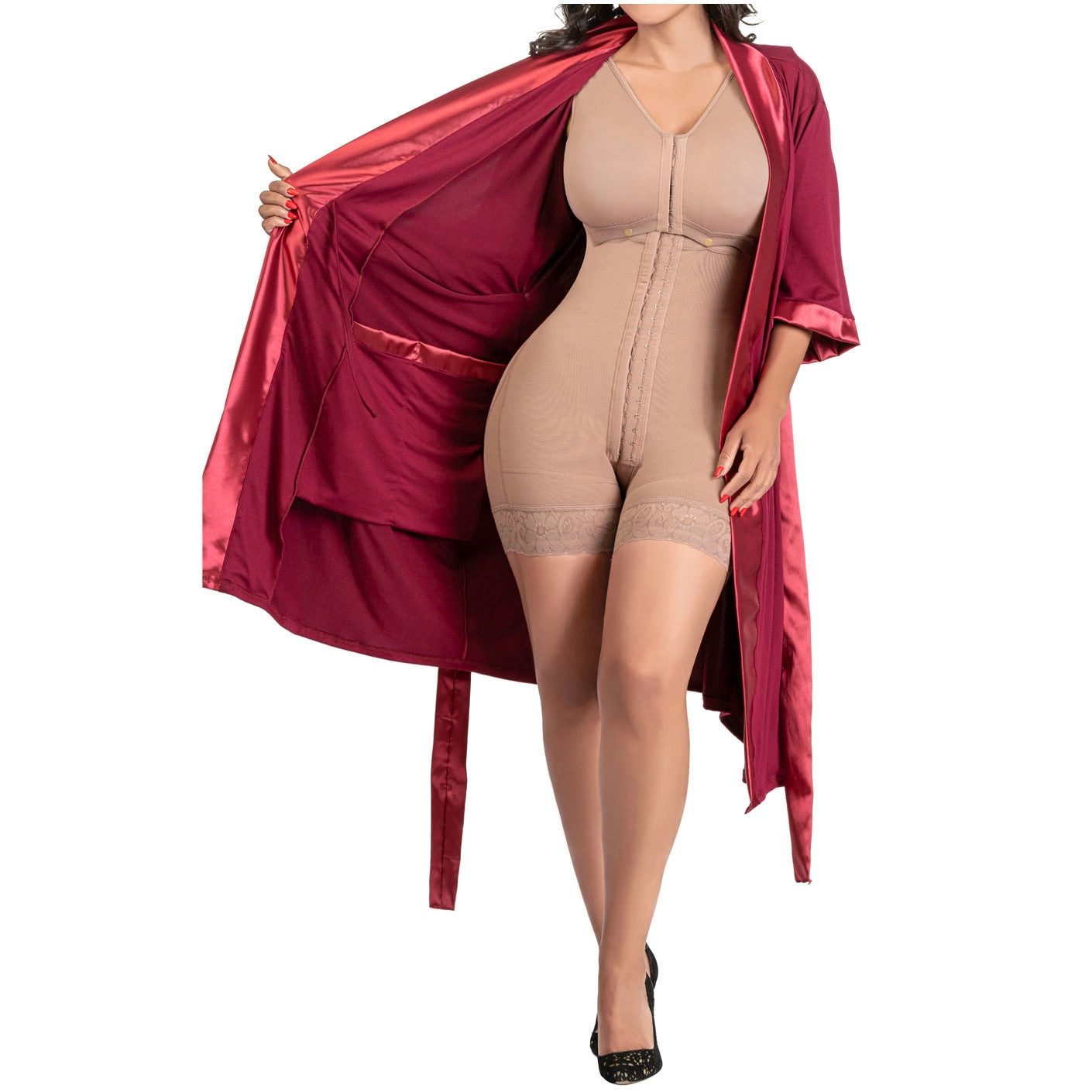 Be Shapy | Postpartum BBL Stage 2 Faja   Post Surgery Mastectomy Pajamas Bundle