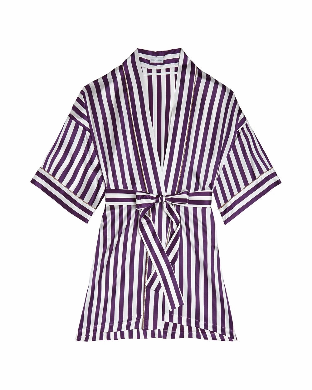 Berry Stripe Kimono