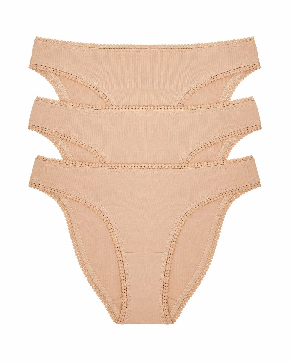 Cabana Cotton Hip Bikini 3 Pack