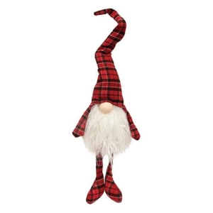 *Christmas Plaid Pajamas Dangle Leg Gnome