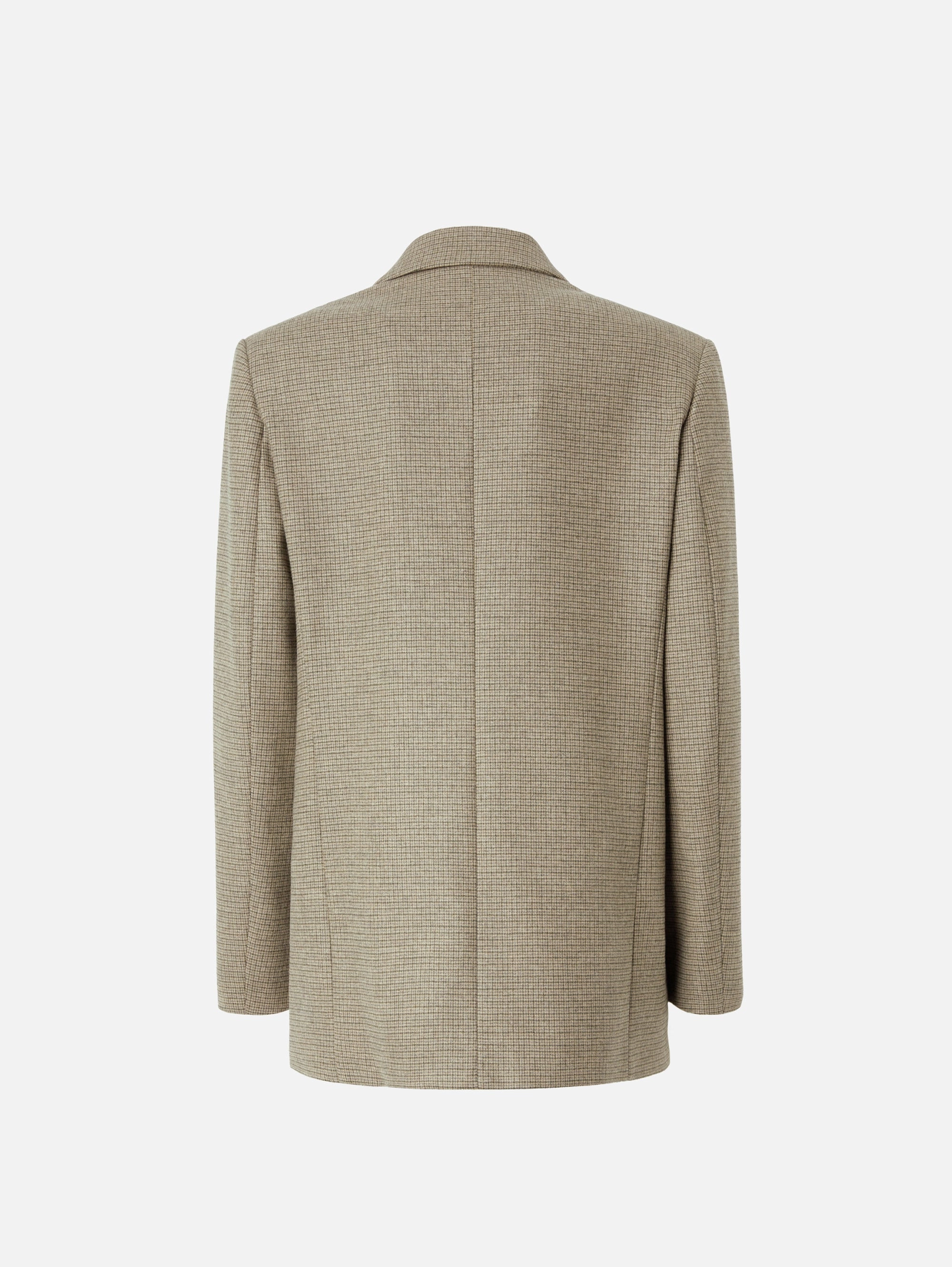 Green Micro Check Oversized Blazer