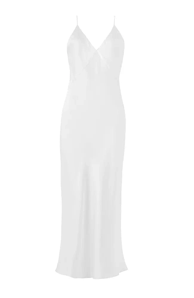Issa Ivory Silk Slip Dress