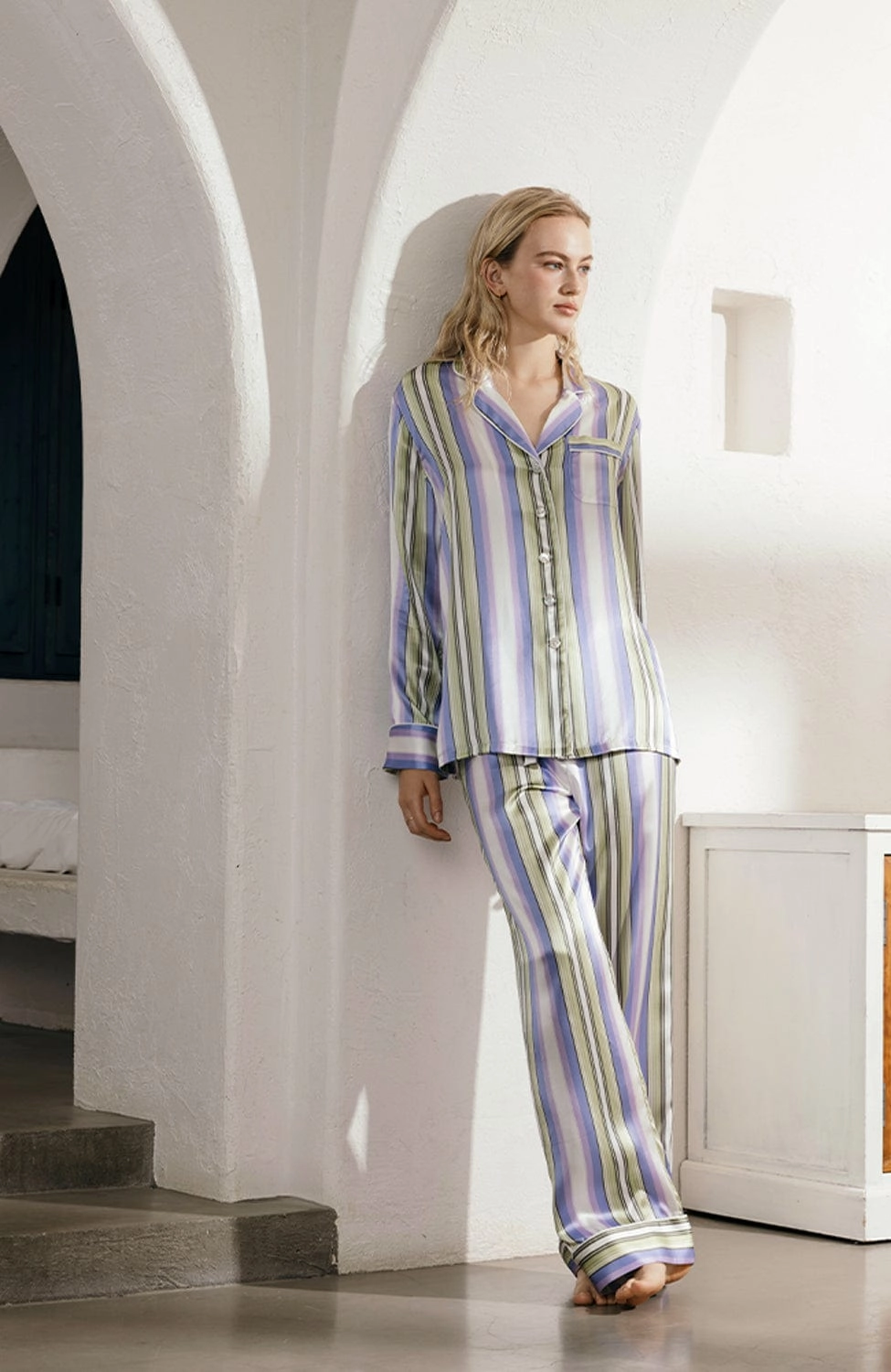 Lila Draper Silk Pajama Set