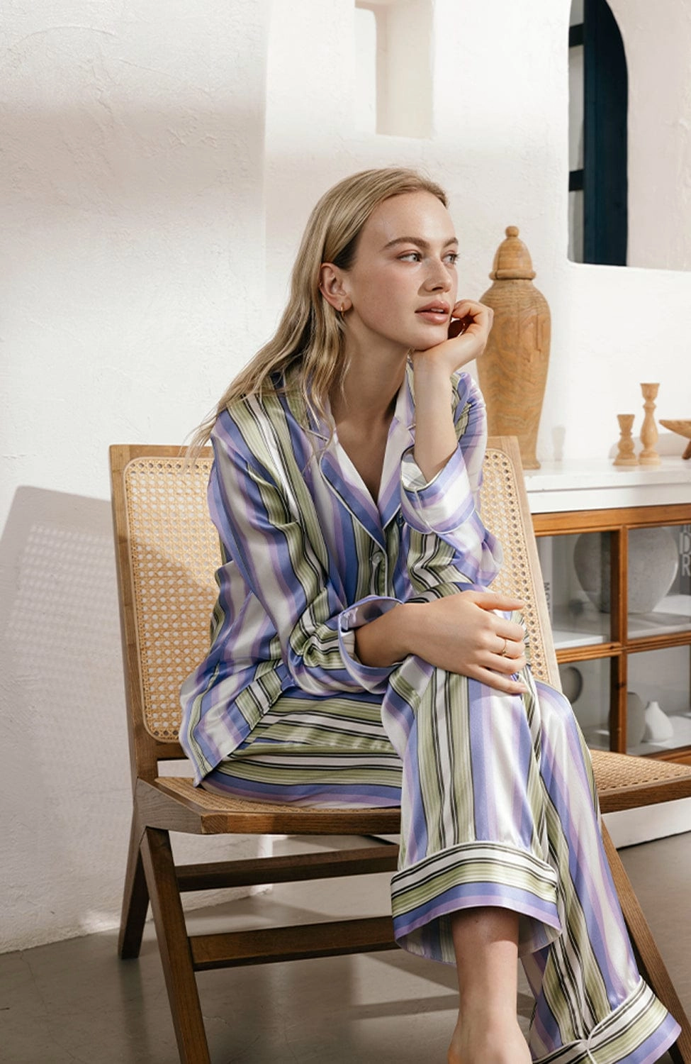 Lila Draper Silk Pajama Set