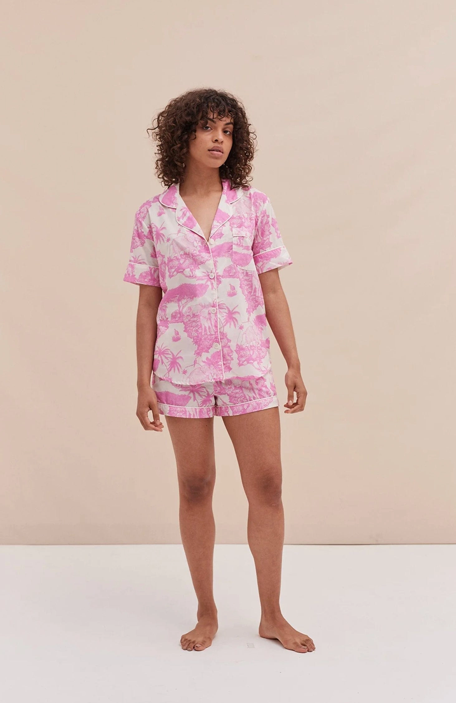 Loxodonta Organic Cotton Short Pajama Set
