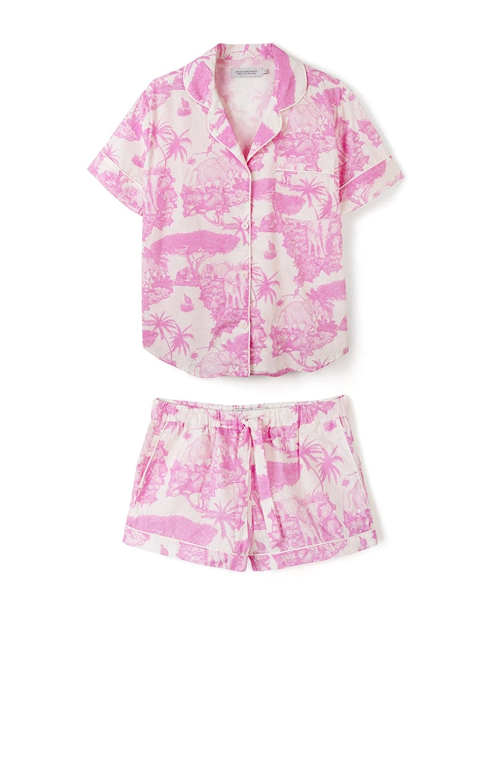 Loxodonta Organic Cotton Short Pajama Set