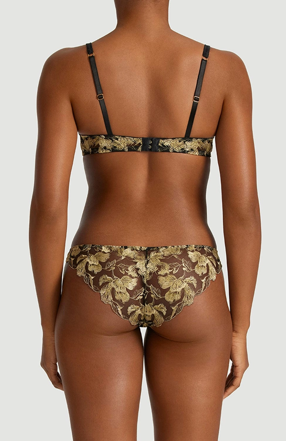 Oriana Plunge Bra and Brazilian Knicker Set