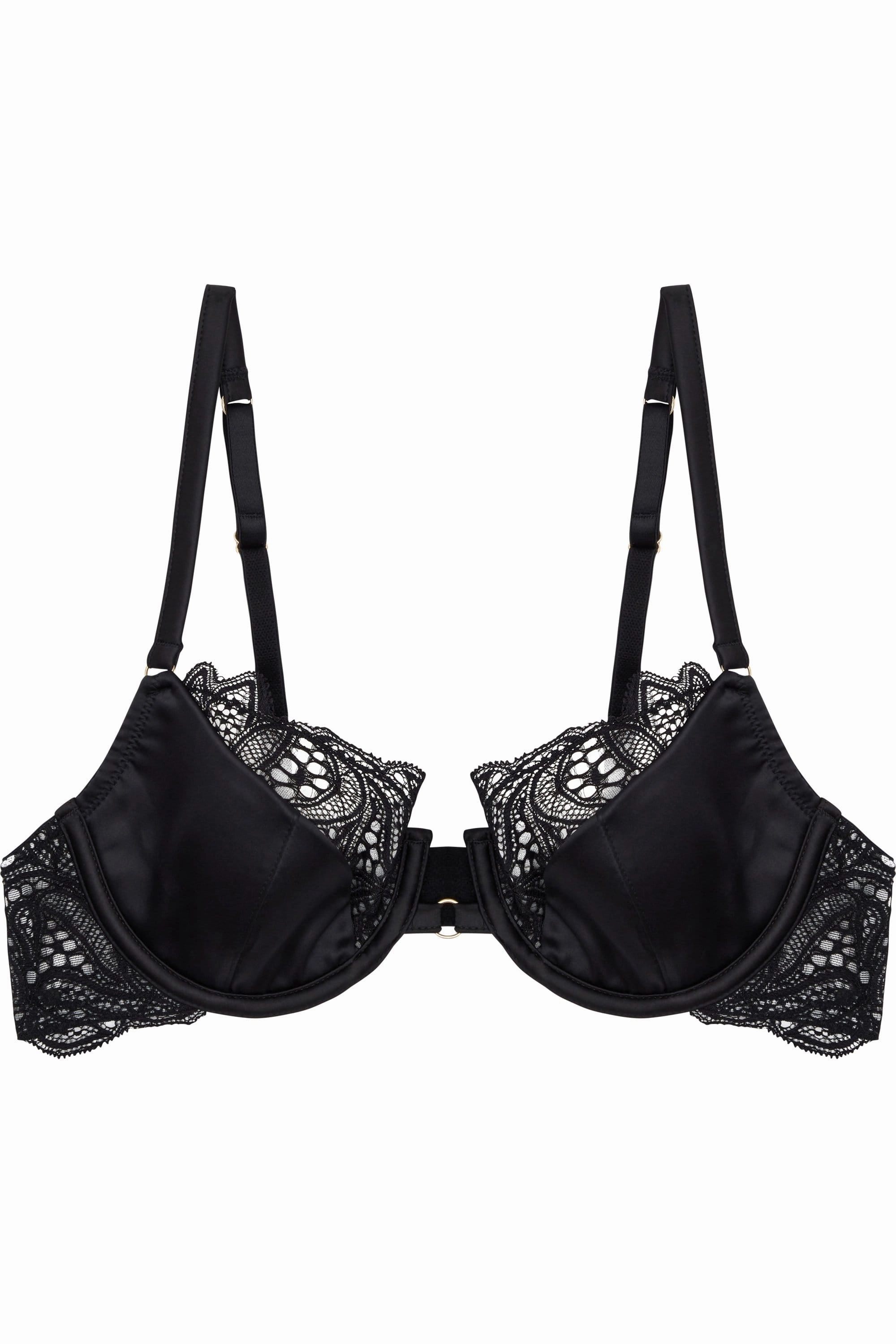 Peek & Beau Ida FB Satin sling & lace bra & ring detail DD - H