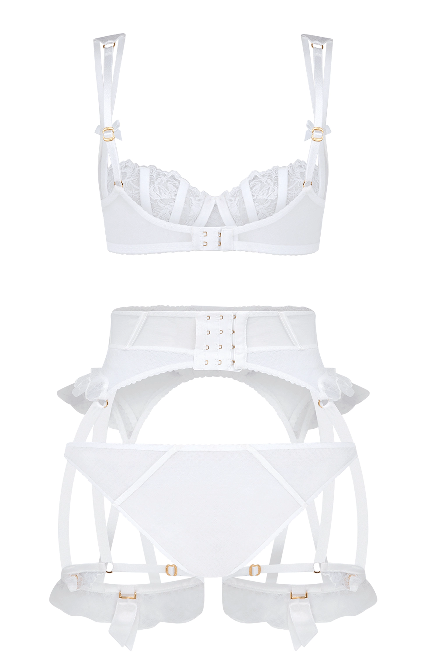 Rosia Bra, Suspender and Brief Set